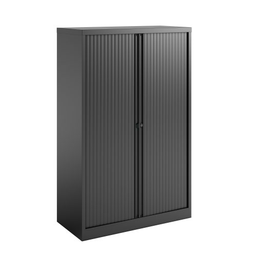 Bisley Essentials Two Door Tambour Unit Supplied Empty
1570mmHx1000mmWx470mmD Black