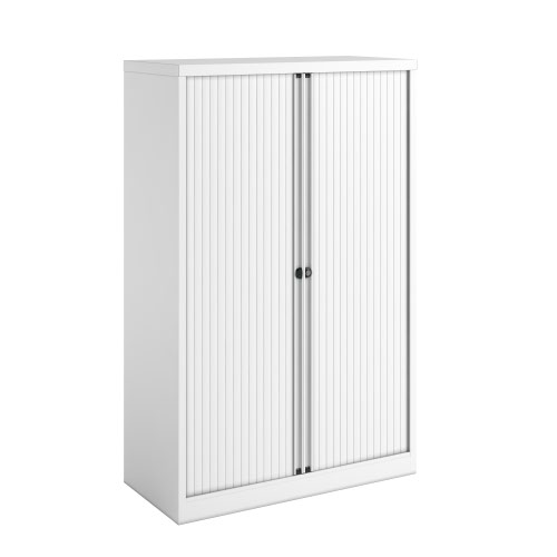 Bisley Essentials Two Door Tambour Unit Supplied Empty
1570mmHx1000mmWx470mmD White