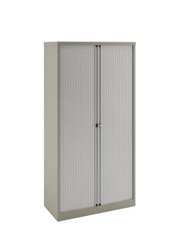 Bisley Essentials Two Door Tambour Unit Supplied Empty
1970mmHx1000mmWx470mmD Grey