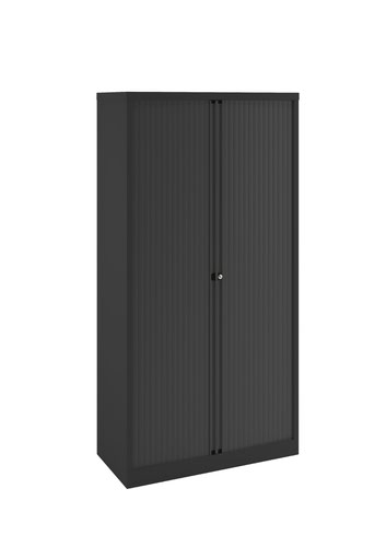 Bisley Essentials Two Door Tambour Unit Supplied Empty
1970mmHx1000mmWx470mmD Black