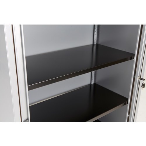 Bisley Tambour Shelf With Under Shelf A4 Filing Black (Sold Singular)