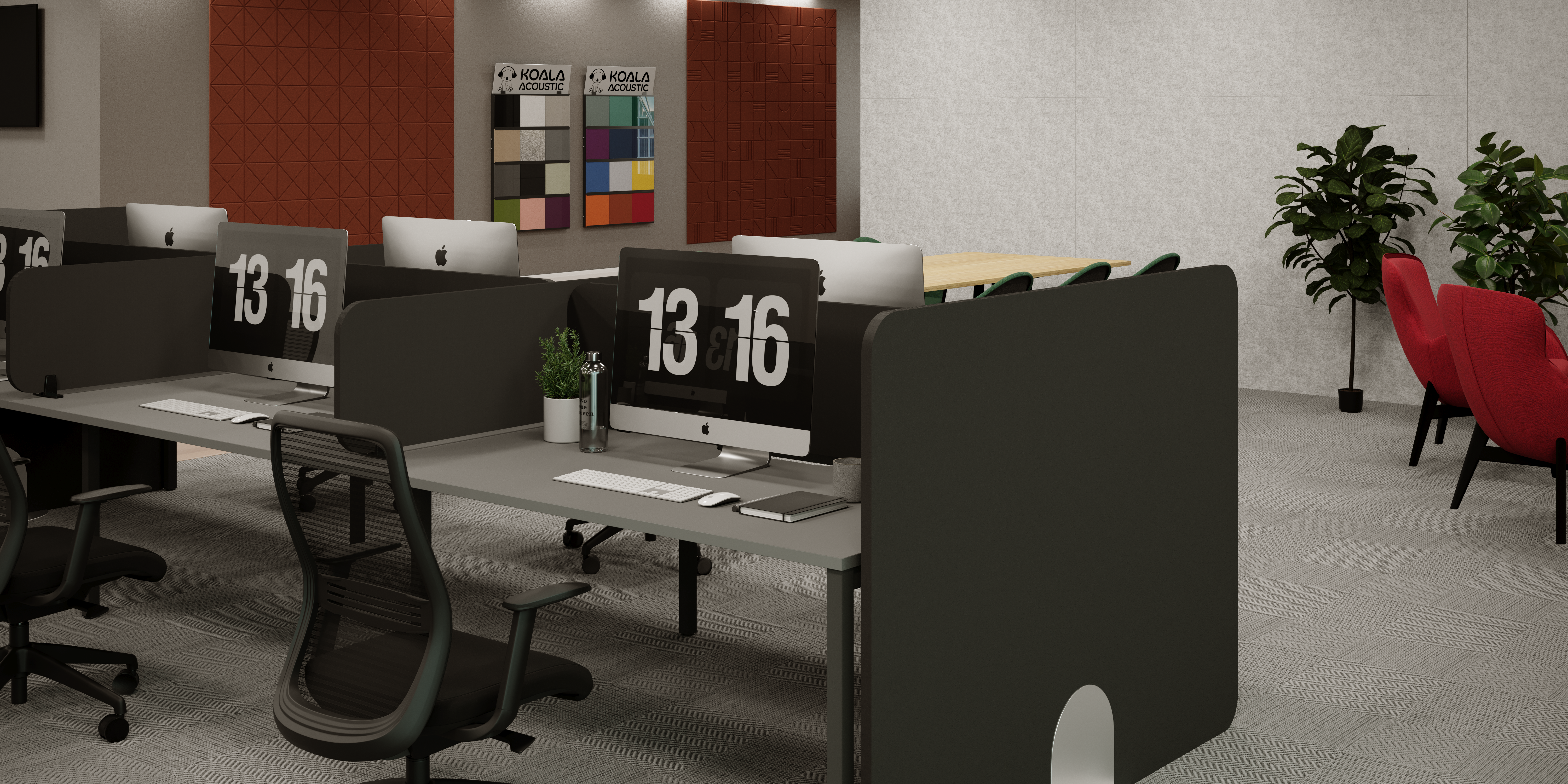Koala Desk & side Screen 16-12 & 16-4