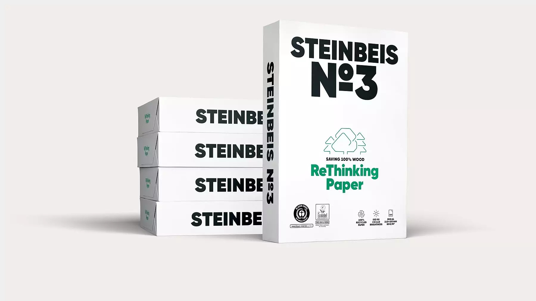 STEINBEIS NO3 RCYC PPR WHT A4 PK2500