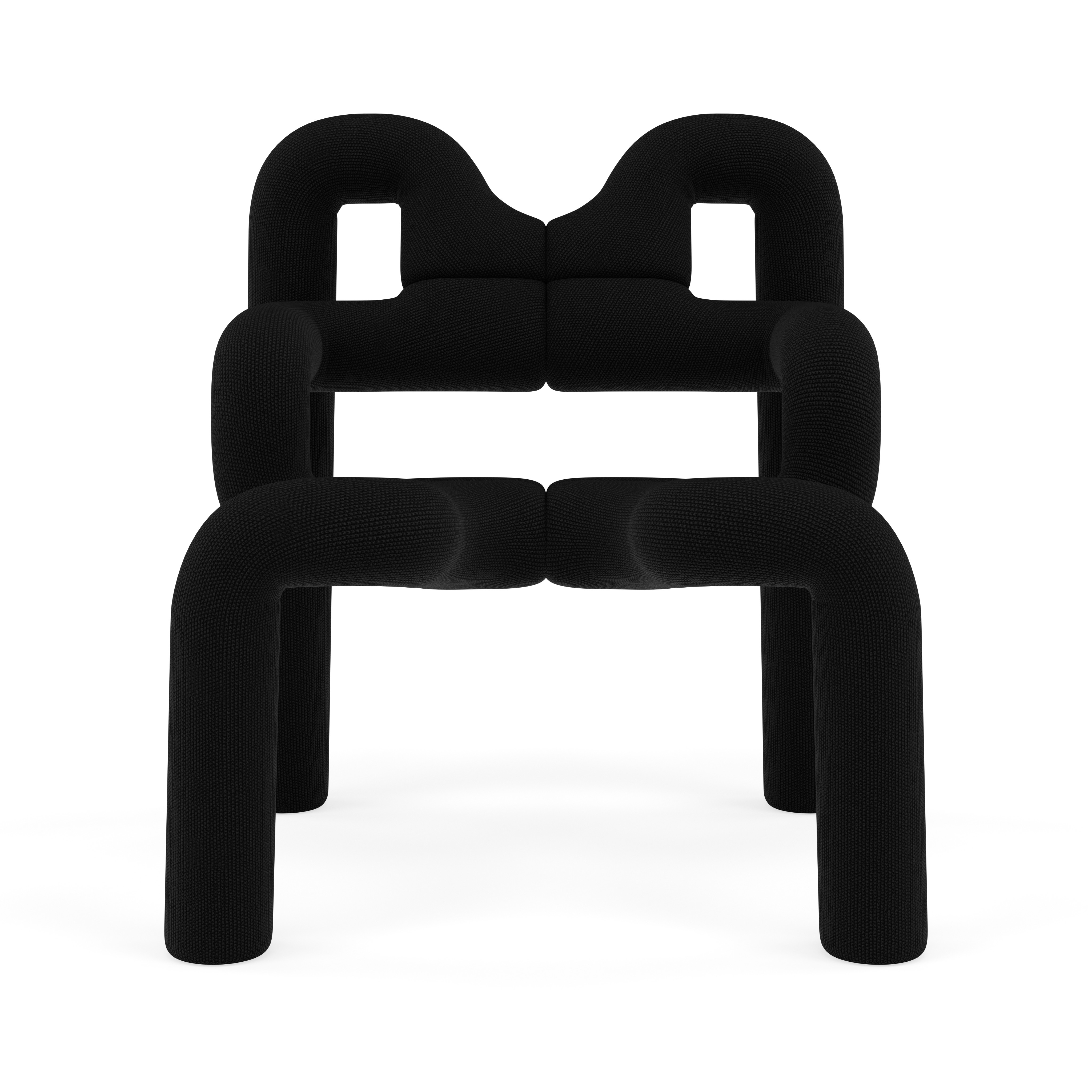 Varier Ekstrem sculptural lounge chair Black